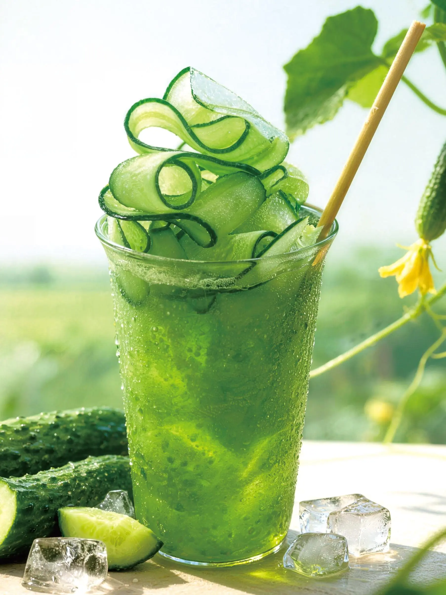 Cucumber beverage base — shelf-stable fruit pulp bulk for compounding application