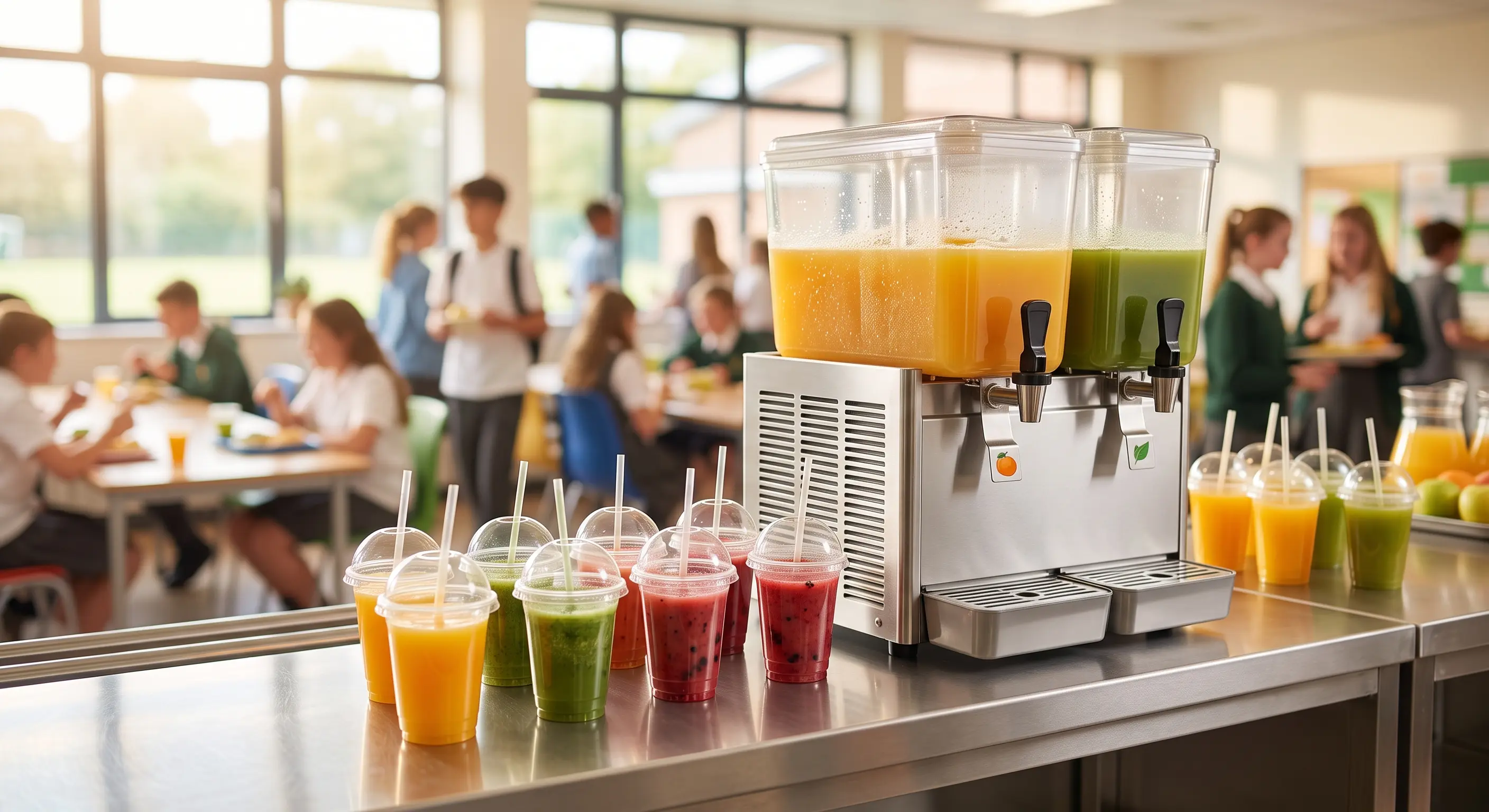 Fruit juice concentrate for school juice programs — clean label beverage base for campus food service