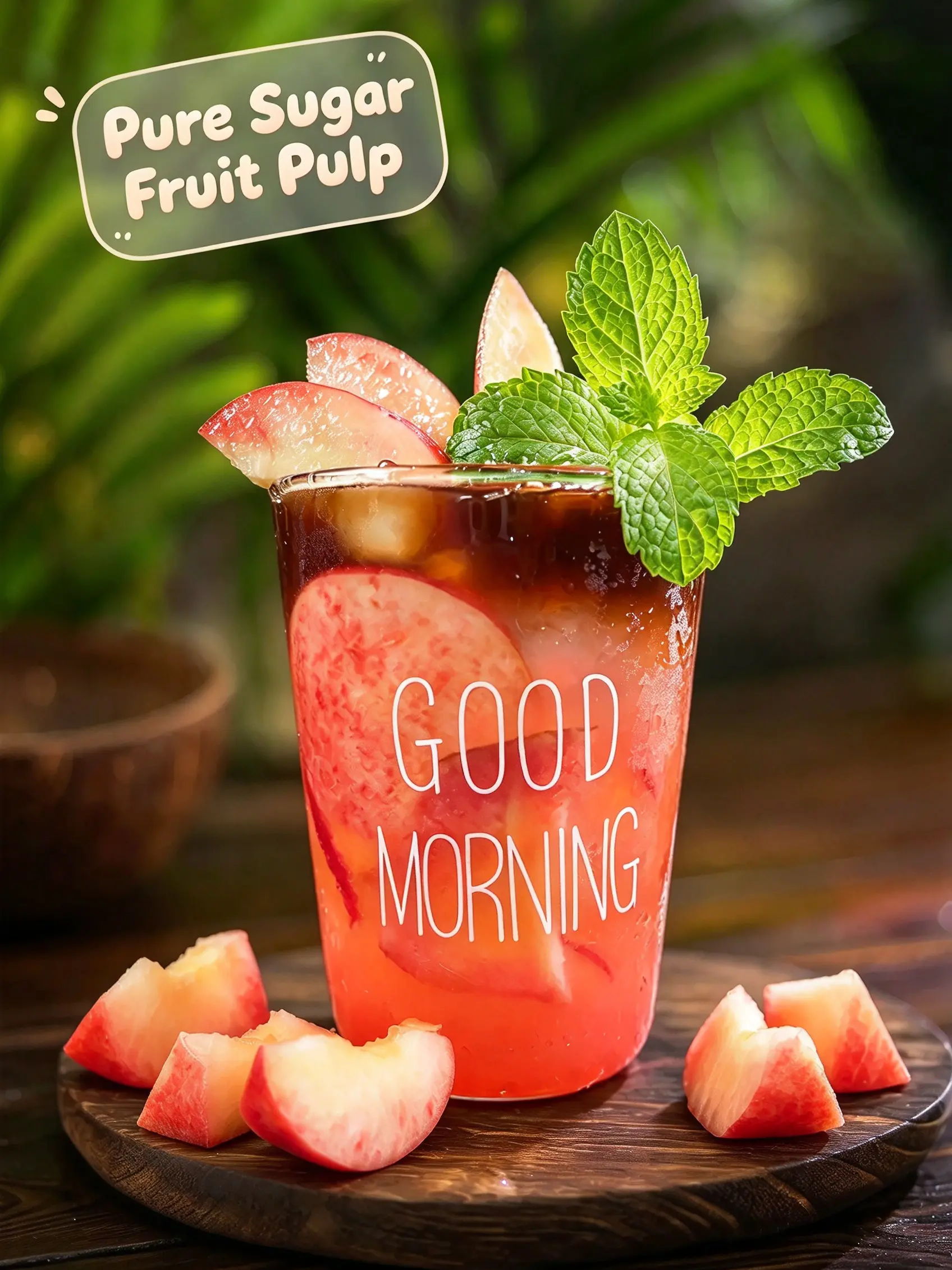 Sugar Honey Peach — pure cane sugar fruit syrup wholesale for foodservice fruit pulp applications