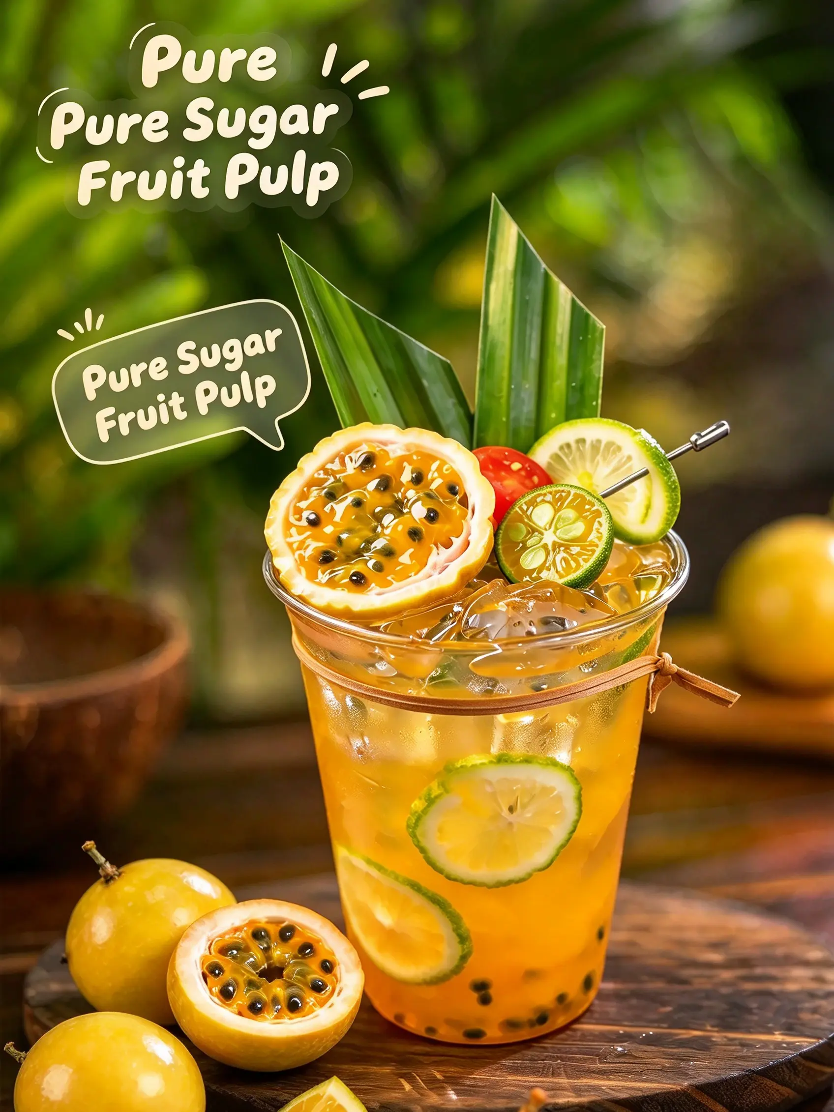 Sugar Passion Fruit — tropical fruit pulp export with pure cane sugar base